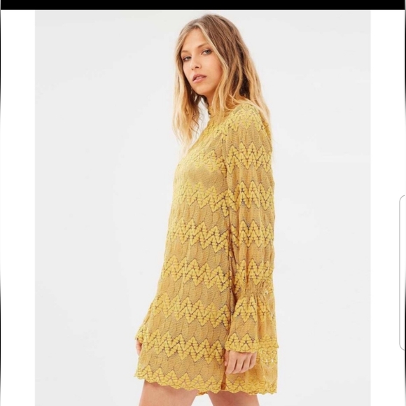 Free People | Dresses | Free People Simone Lace Mini Dress Size S | Poshmark